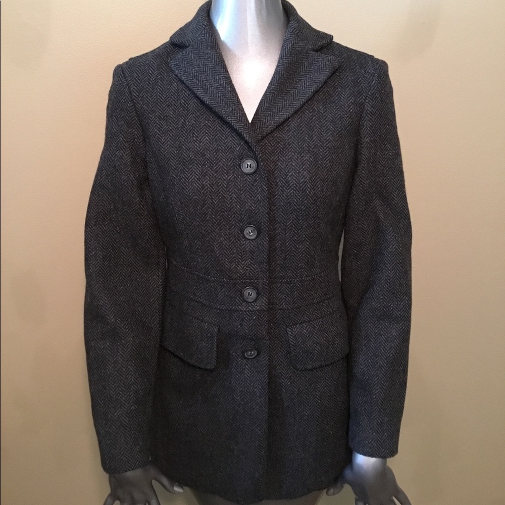 United Colors of Benetton tweed wool blend coat
